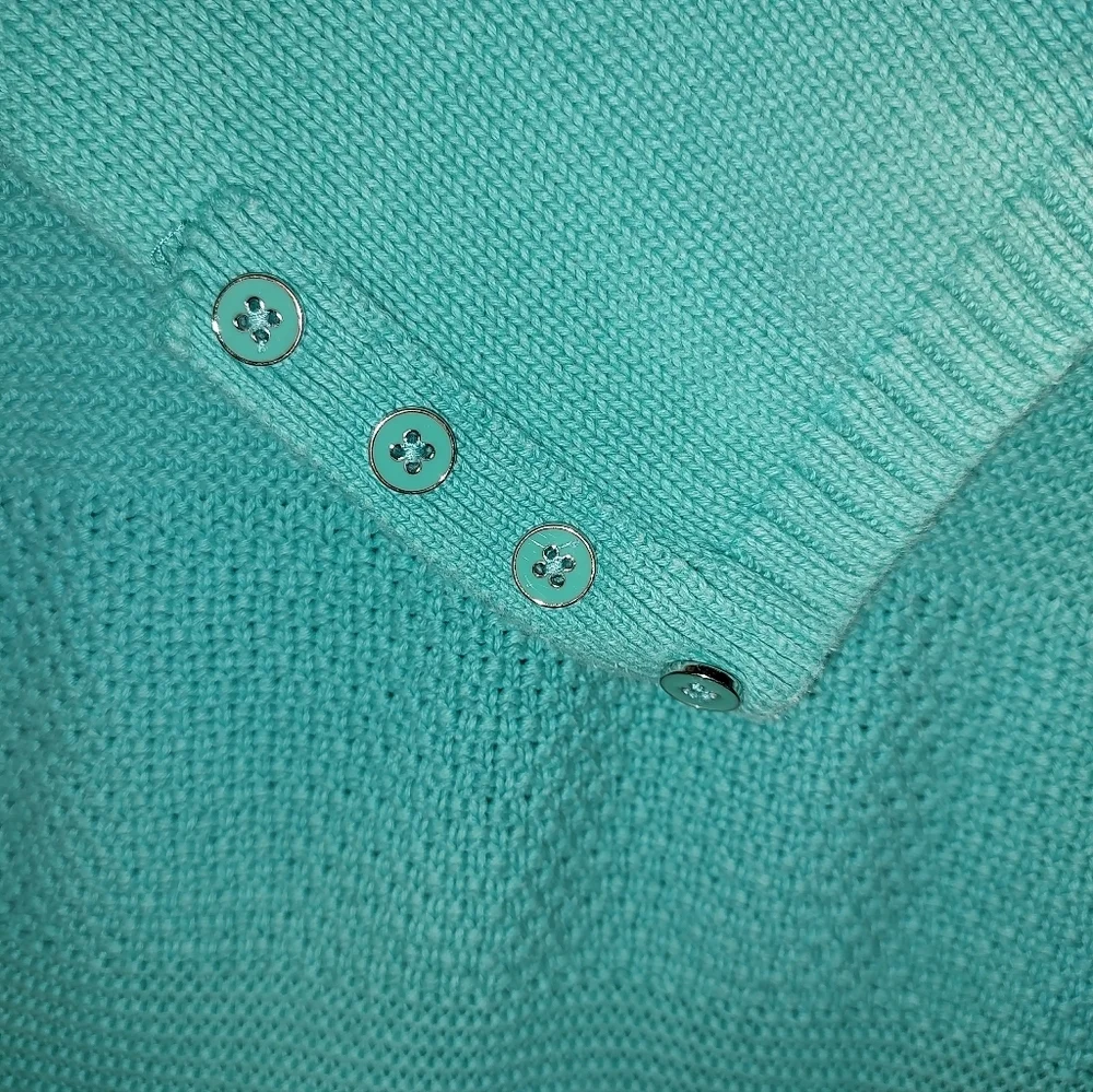 Talbots Tiffany Blue Crewneck 100% Cotton Sweater